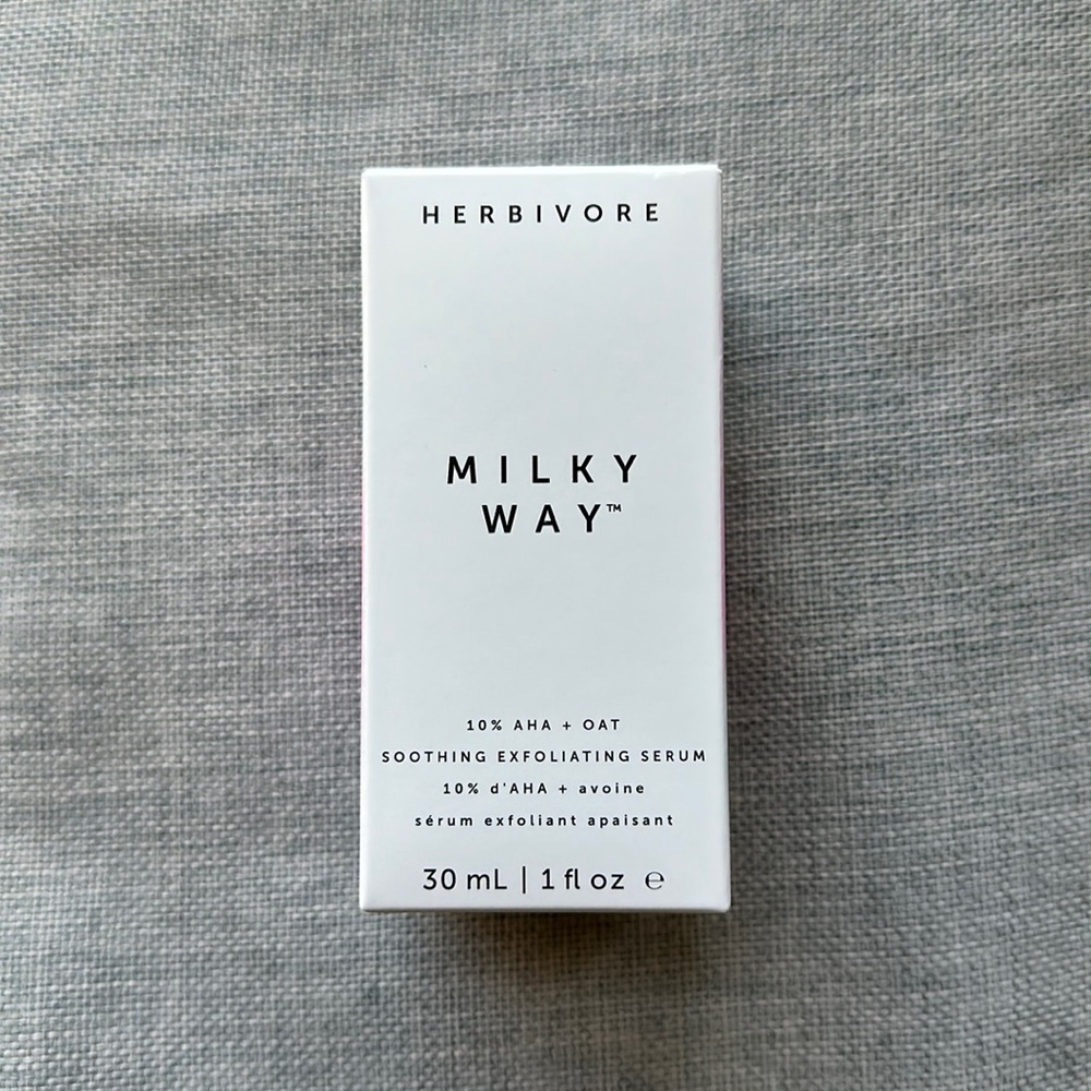 NEW Herbivore Botanicals MILKY WAY Serum + AHA 1 fl oz/30 ml